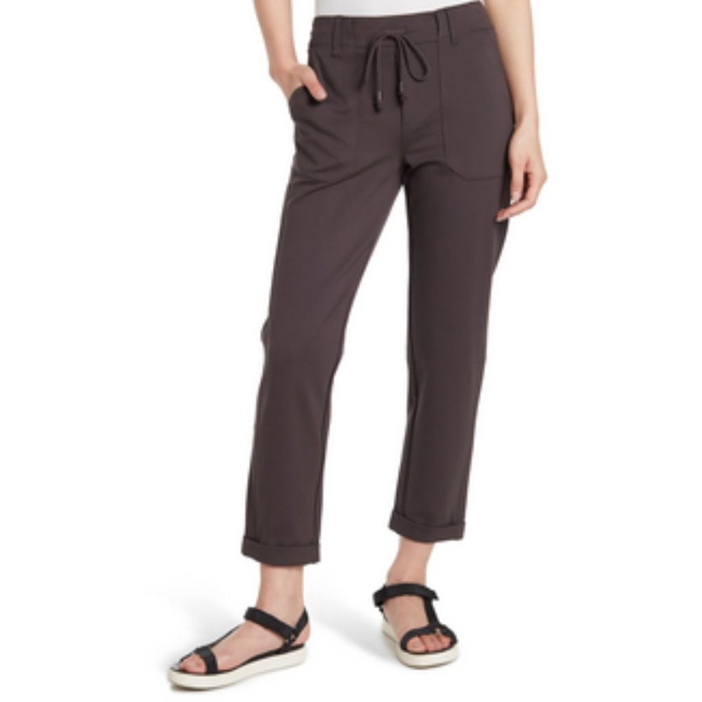 Democracy Ab Leisure High Rise Patch Pocket Utility Roll Cuff Drawstring Pants